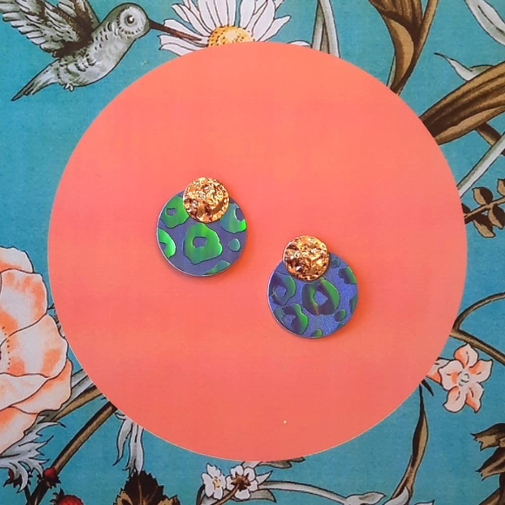 Gorgeous Round Shiny Earth Earrings